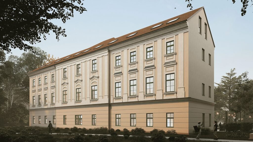 Ansicht Studentenwohnheim Graz Jakomini Verde